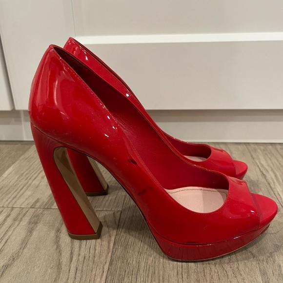 Miu Miu red heels size 6.5 - Picture 3 of 5